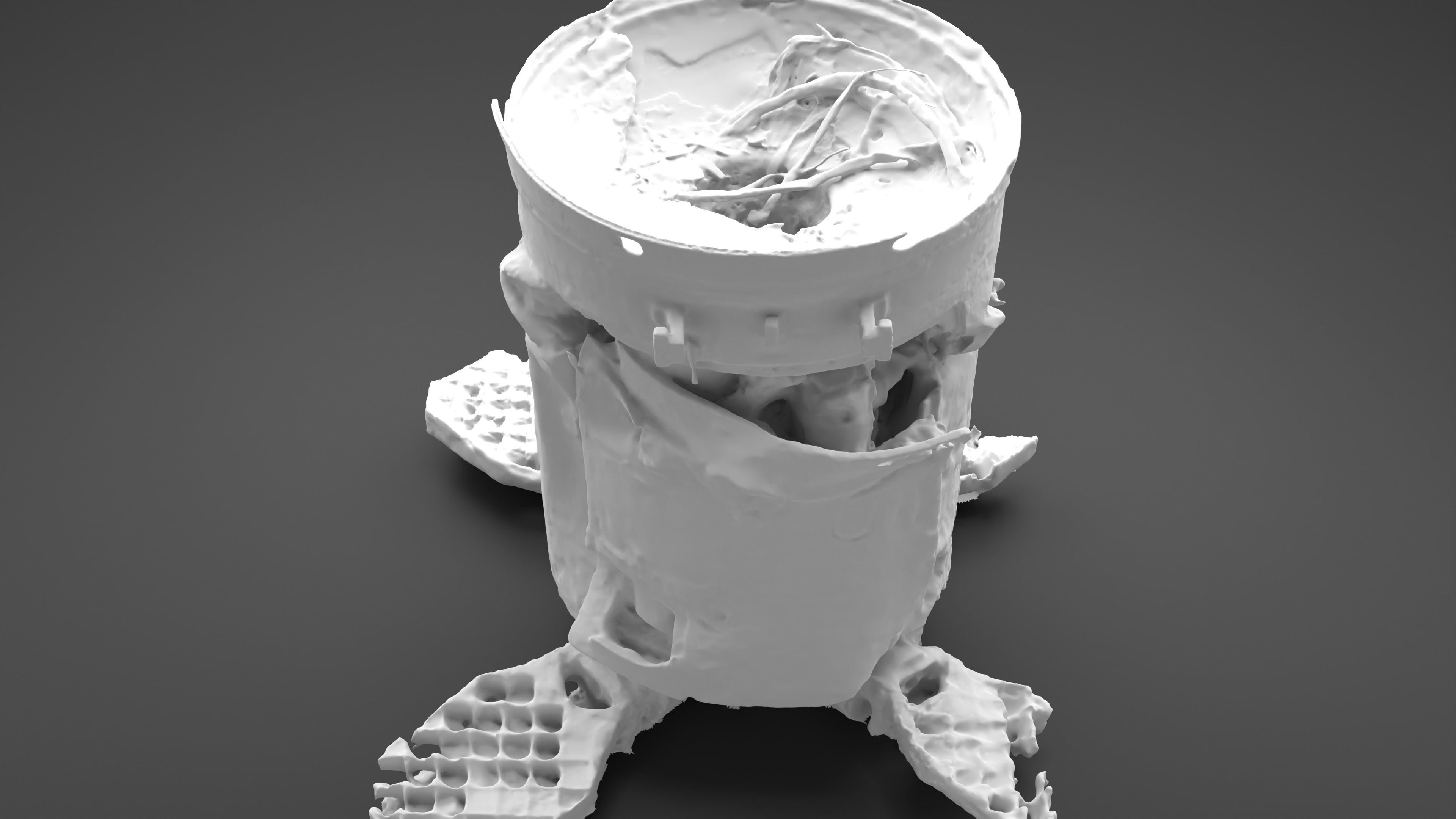 Destroyed OTR-21 SS-21 Scarab Tochka-U Photoscan 3D model_31