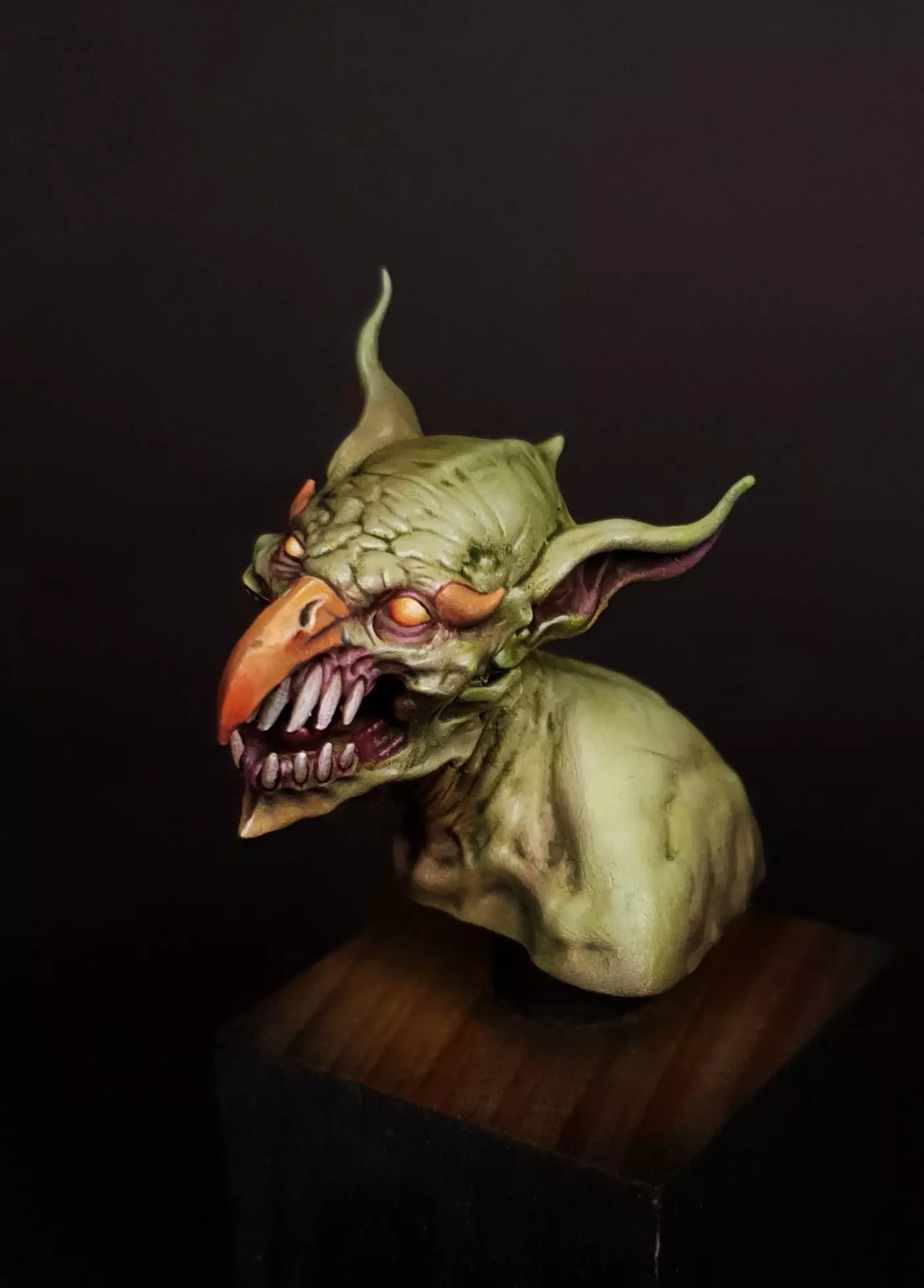 Goblin bust 3D print model_0
