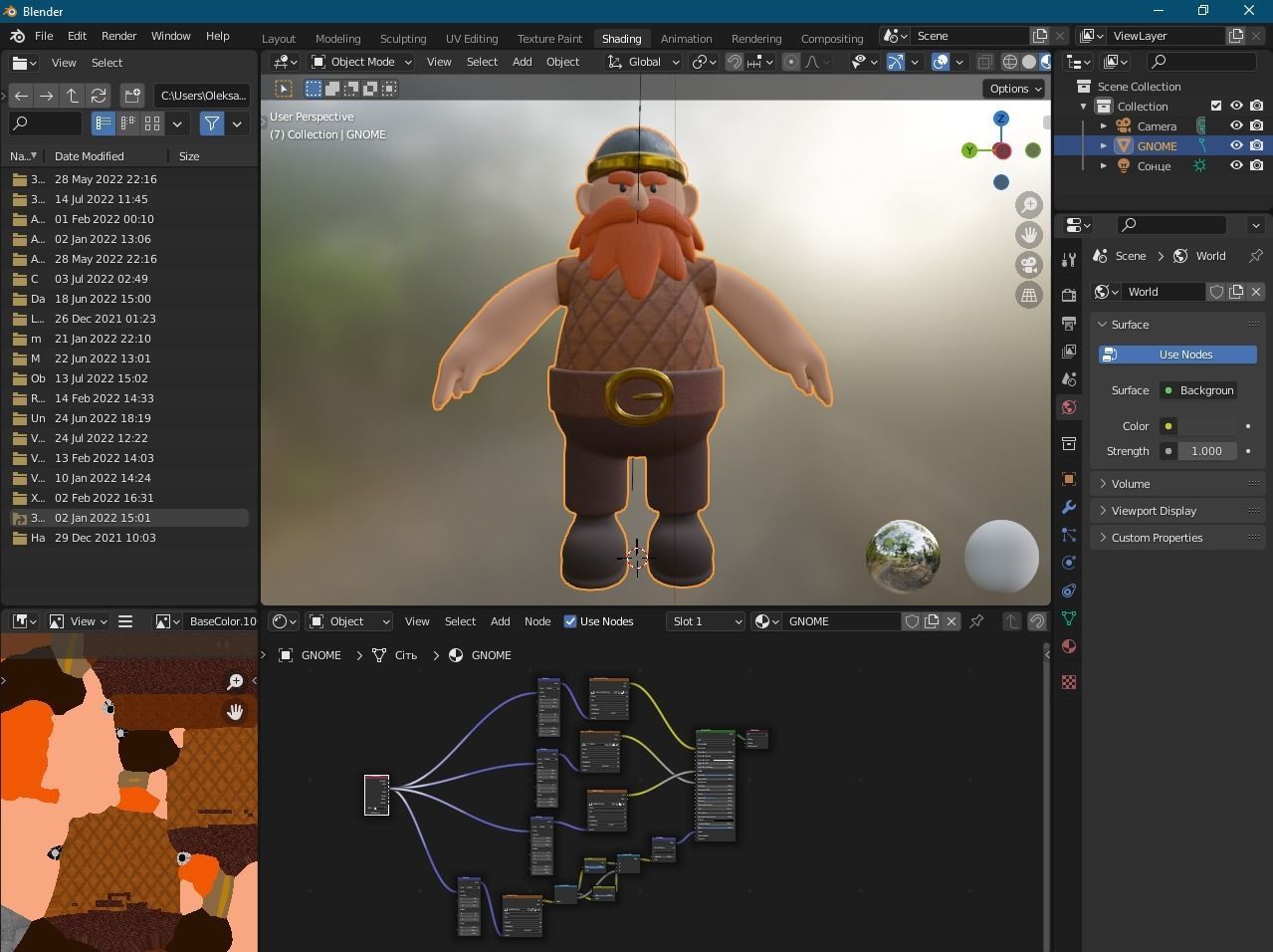 Stylized Dwarf Warrior Low-poly 3D model_15