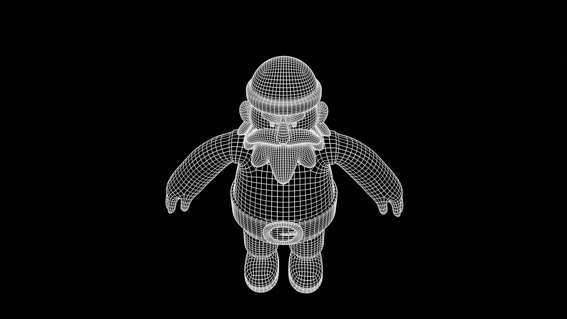 Stylized Dwarf Warrior Low-poly 3D model_18