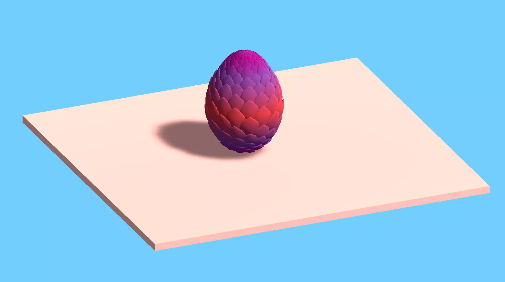 Dragon Egg Model Low-poly 3D model