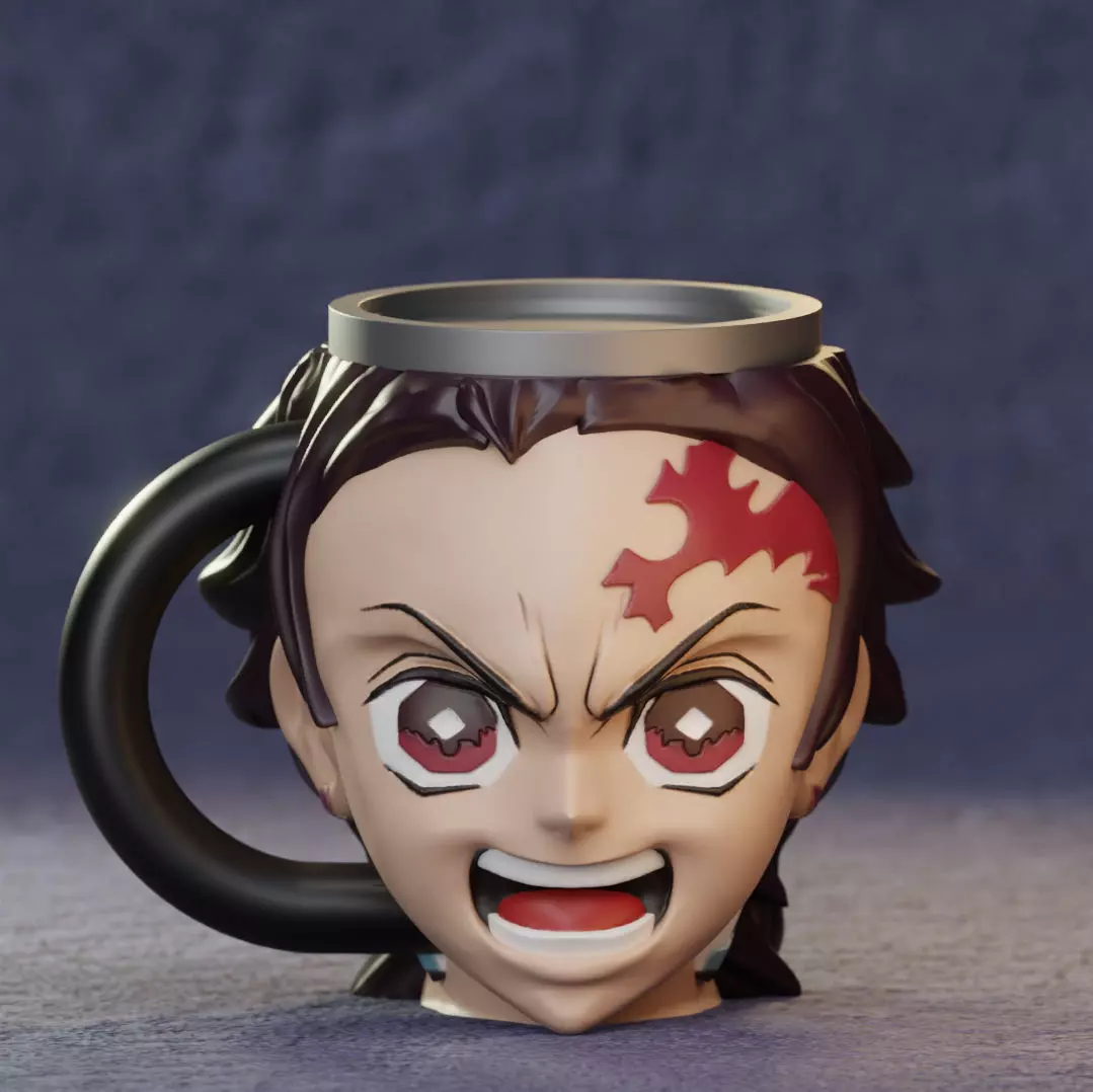 TANJIRO MUG - DEMON SLAYER 3D print model_0
