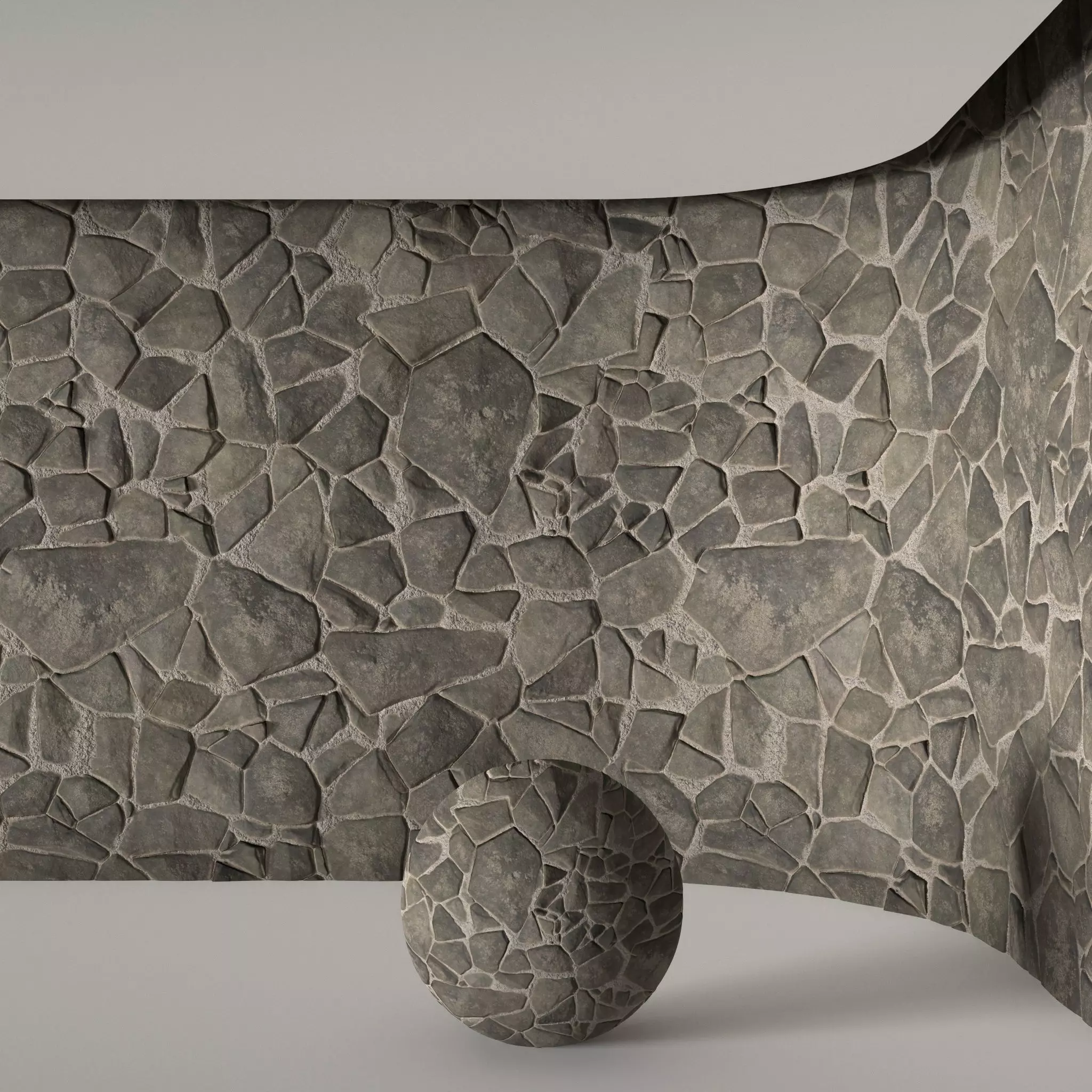 Field Stone 06 - PBR - 4K - PNG - Seamless Low-poly 3D model_0