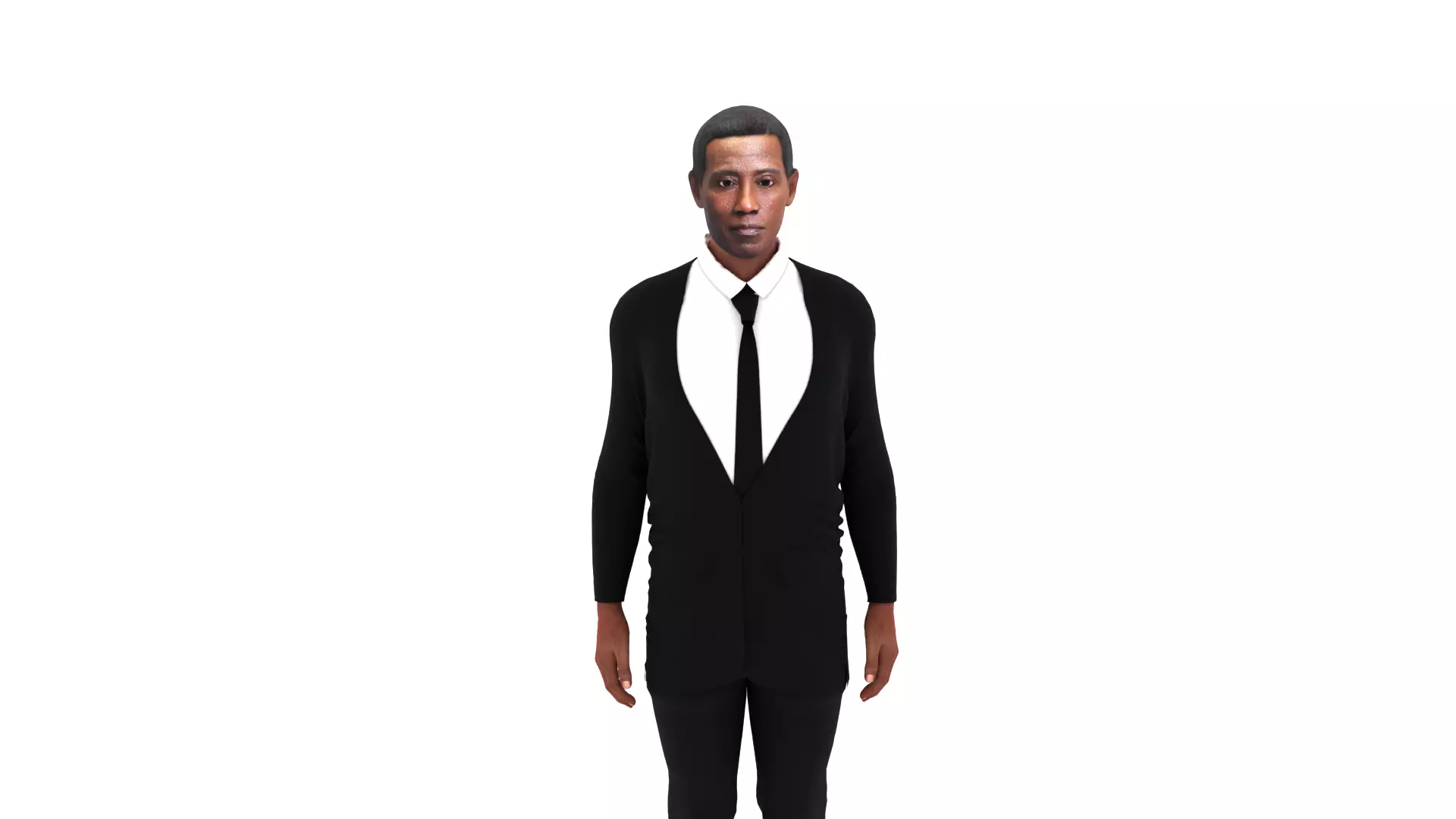Wesley Snipes Low-poly 3D model_0