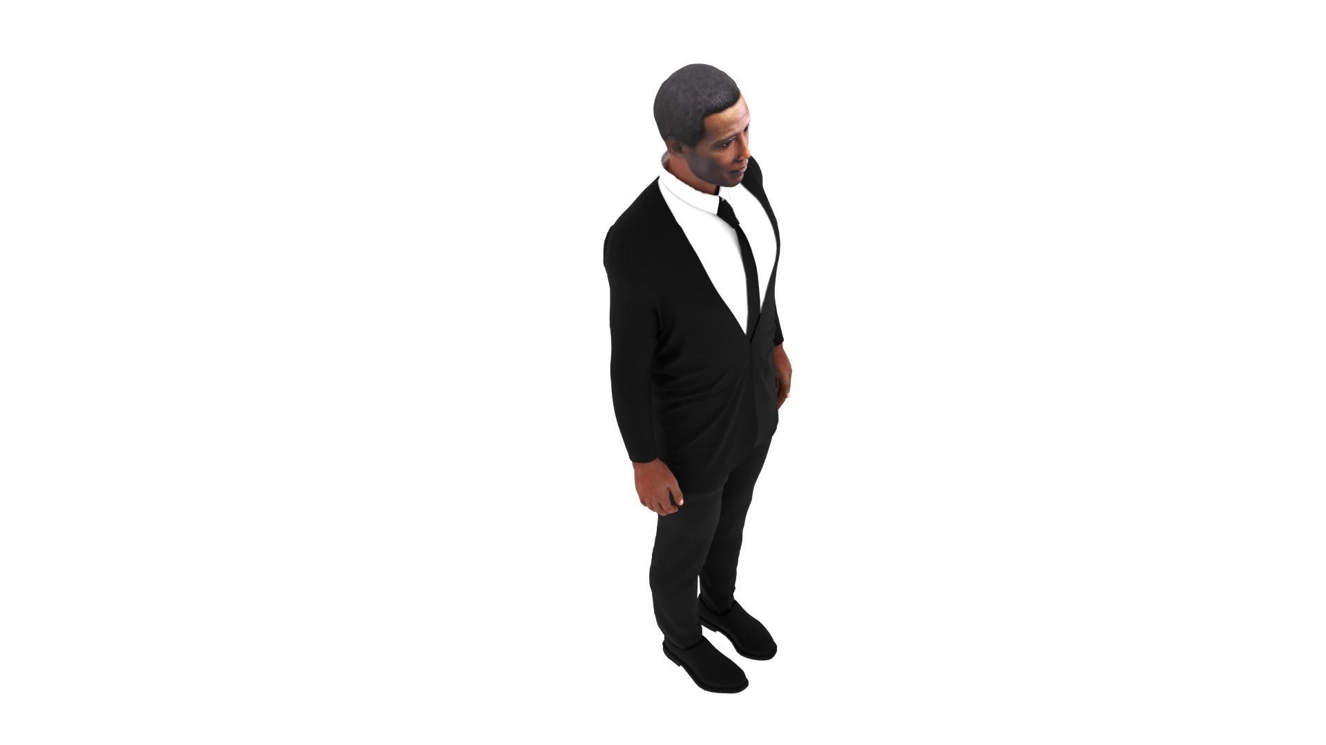 Wesley Snipes Low-poly 3D model_6