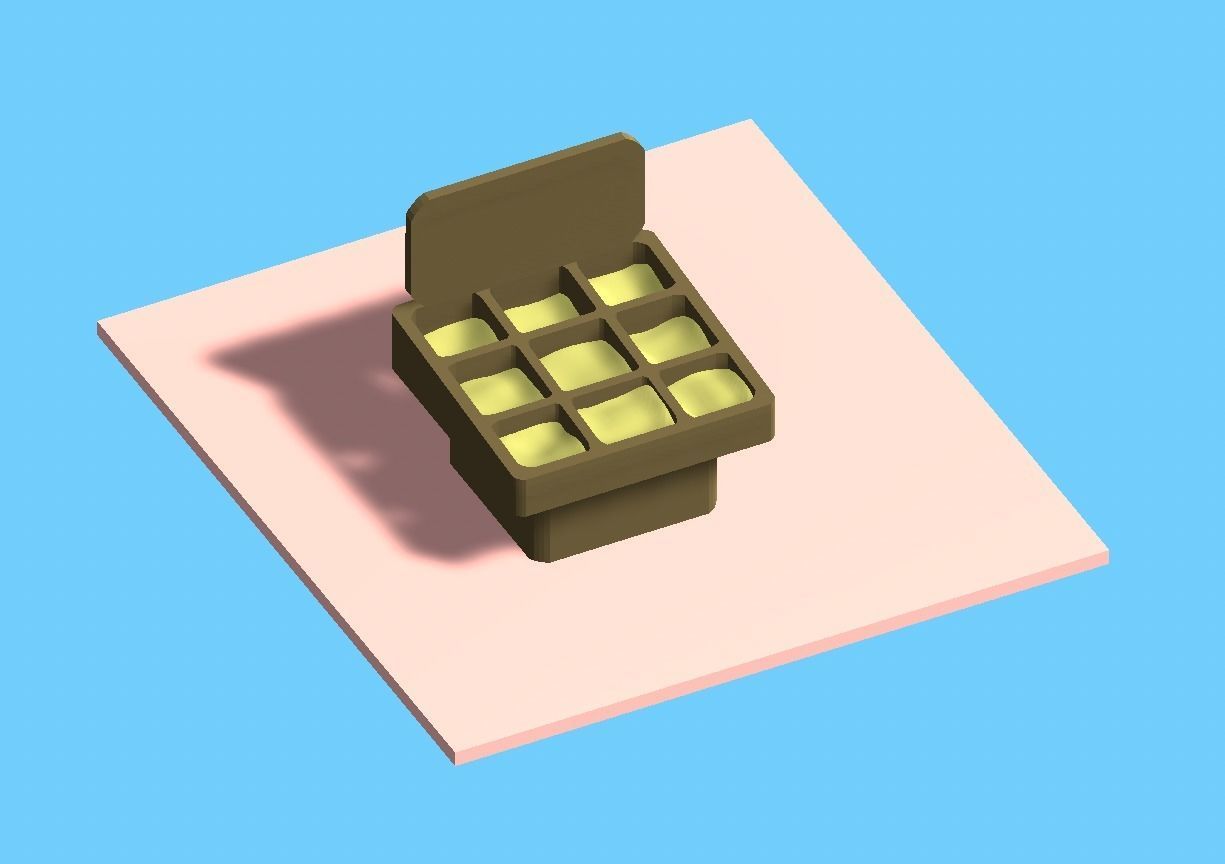 Lowpoly Six Different Market Stand Models Low-poly 3D model_1