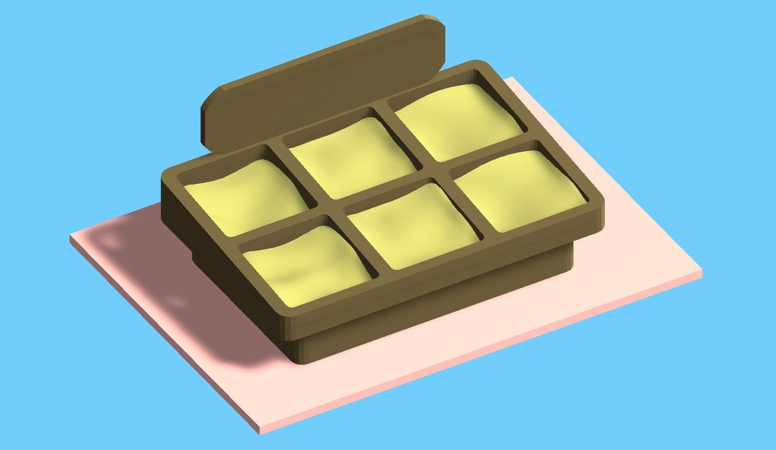 Lowpoly Six Different Market Stand Models Low-poly 3D model_5