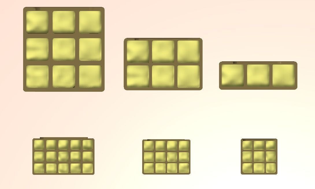 Lowpoly Six Different Market Stand Models Low-poly 3D model_7