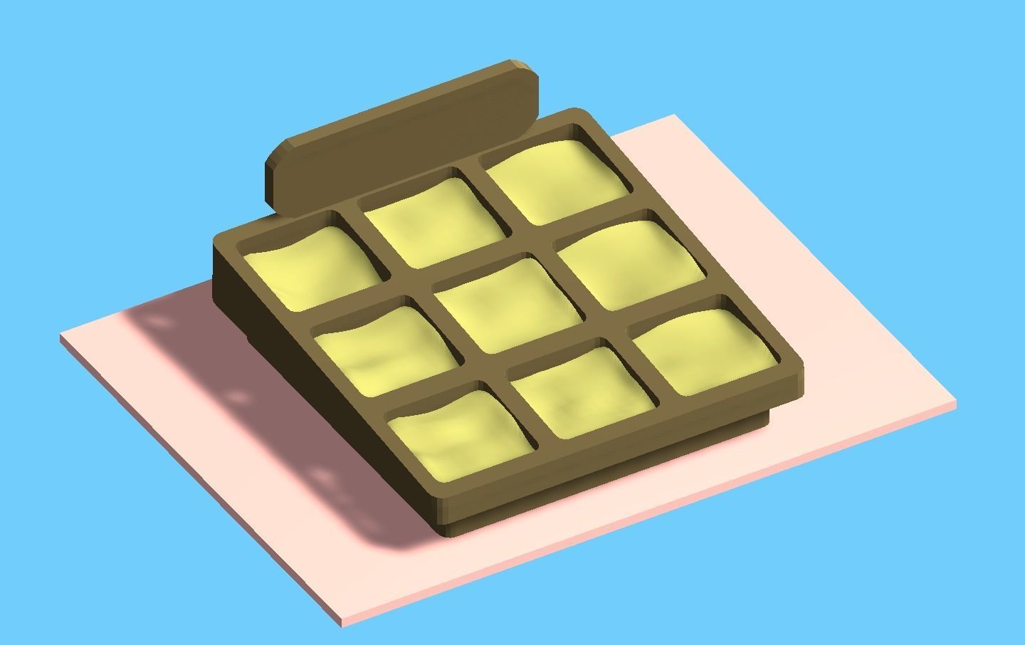 Lowpoly Six Different Market Stand Models Low-poly 3D model_6