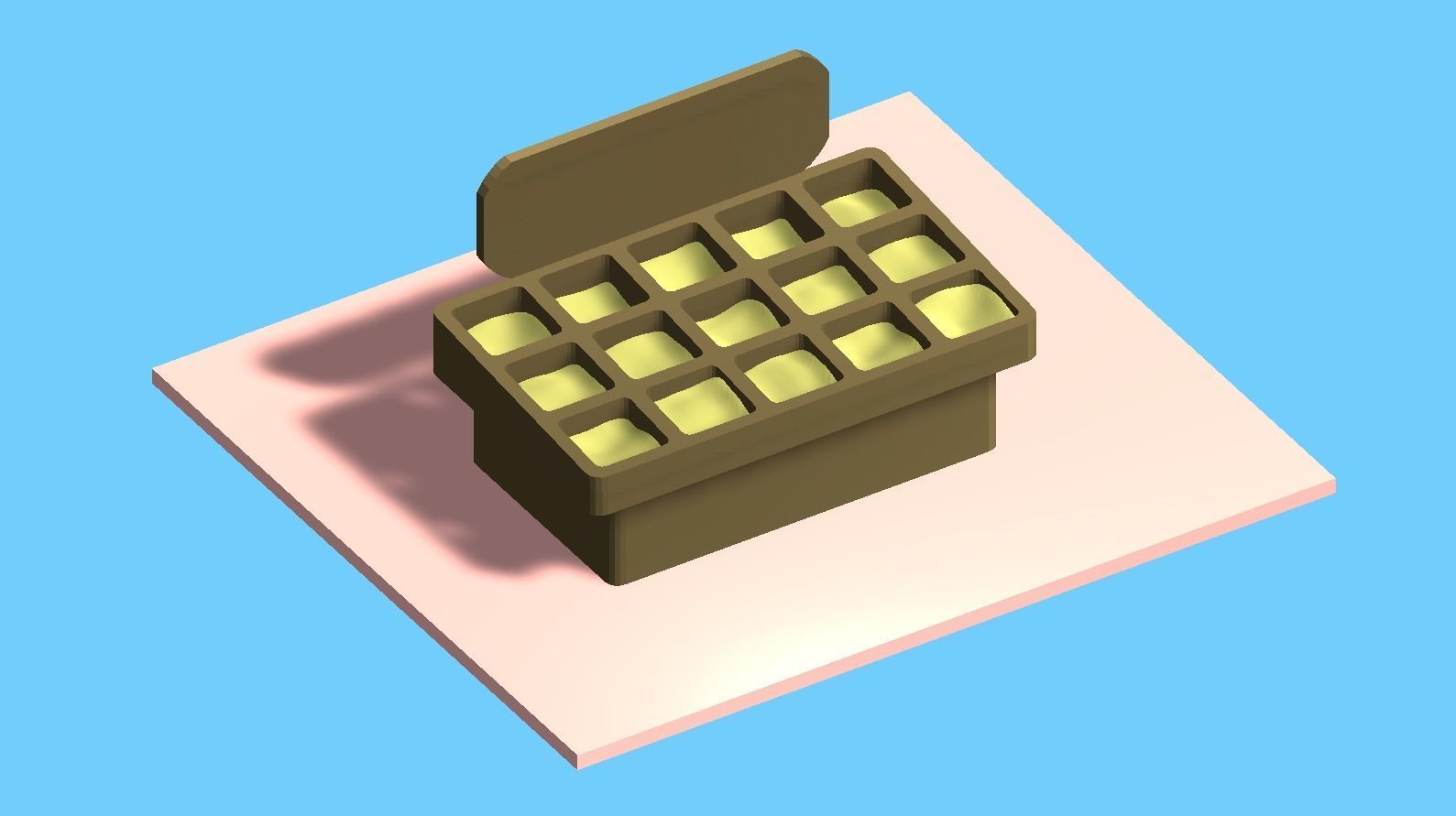 Lowpoly Six Different Market Stand Models Low-poly 3D model_3