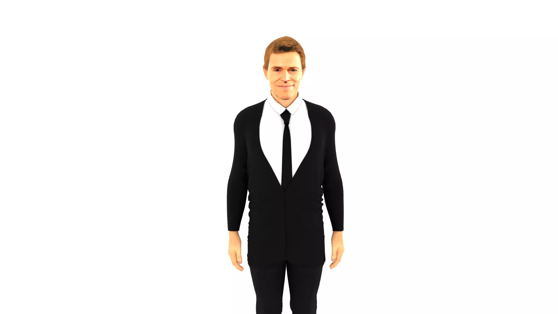 Willem Dafoe Low-poly 3D model_0