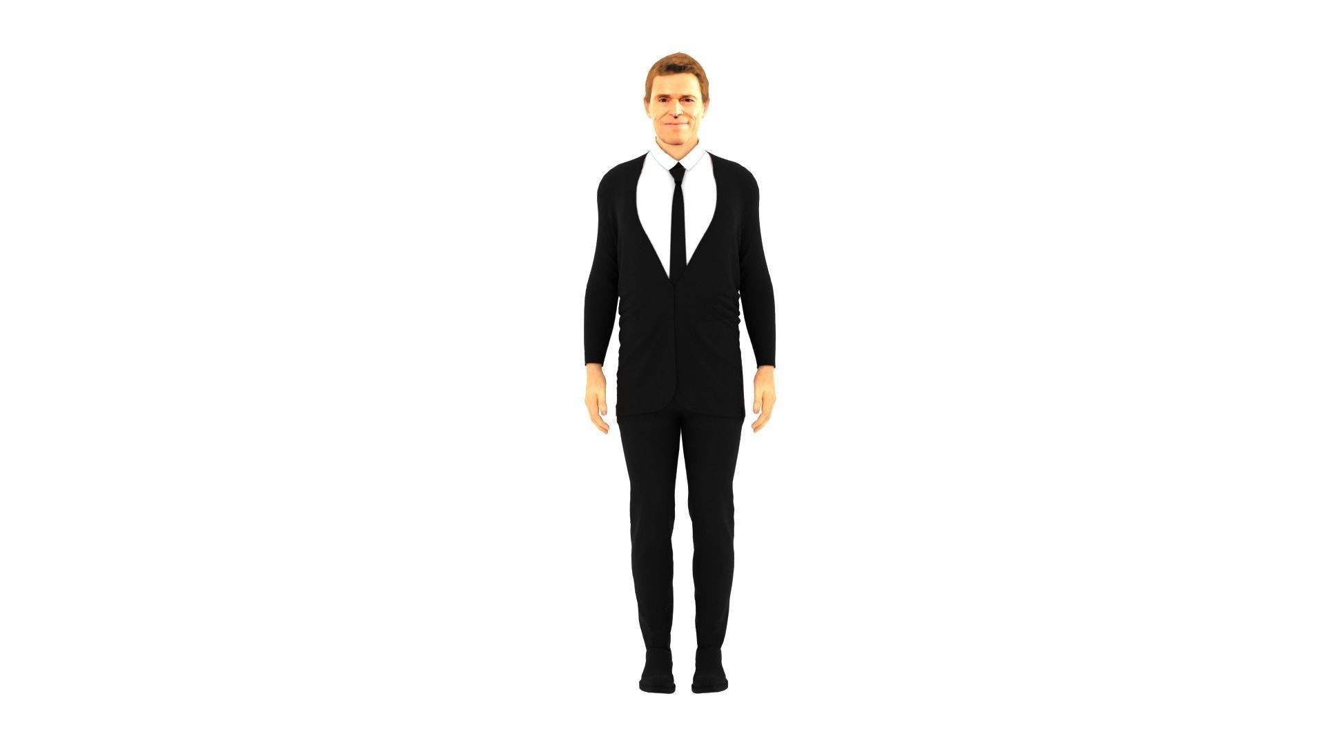 Willem Dafoe Low-poly 3D model_5