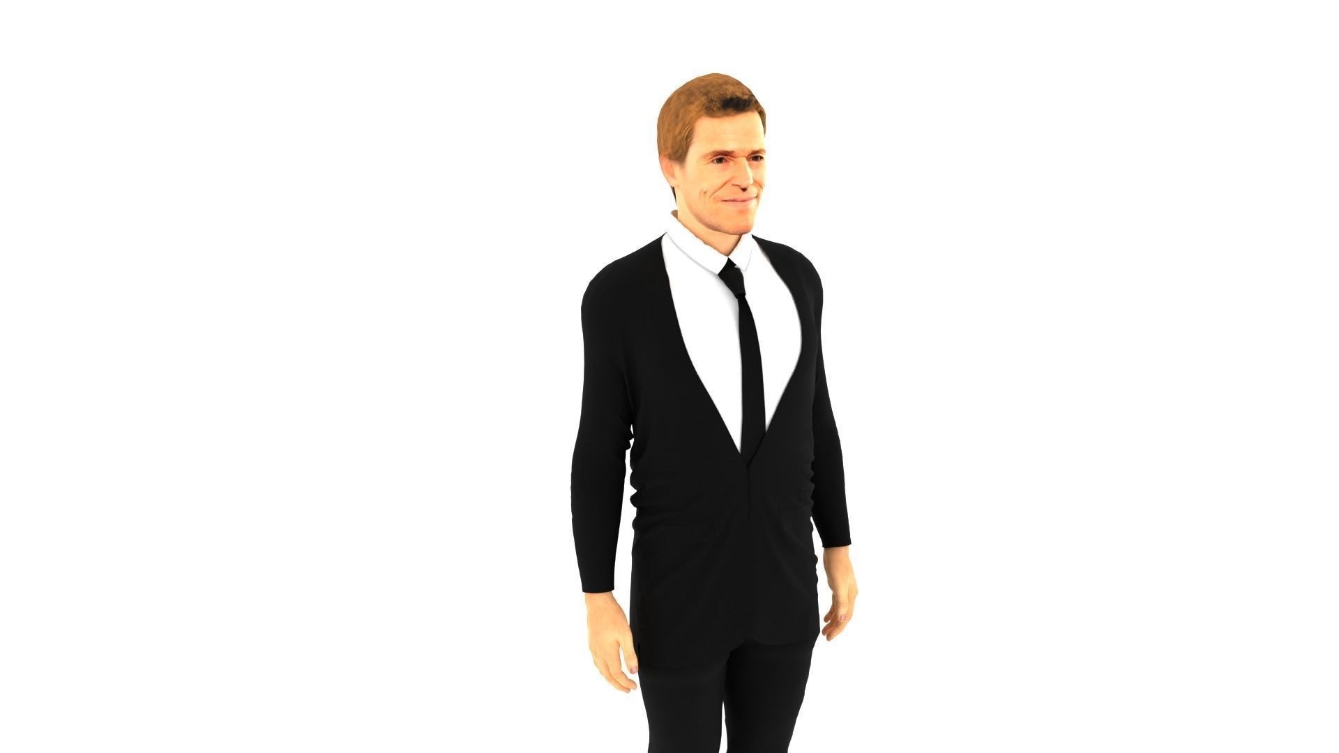 Willem Dafoe Low-poly 3D model_1