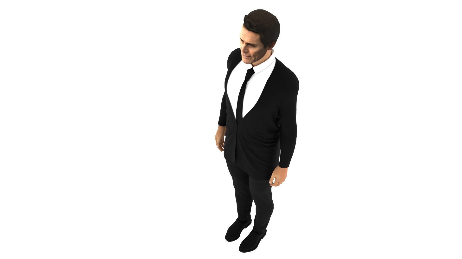 Willem Dafoe Low-poly 3D model_7