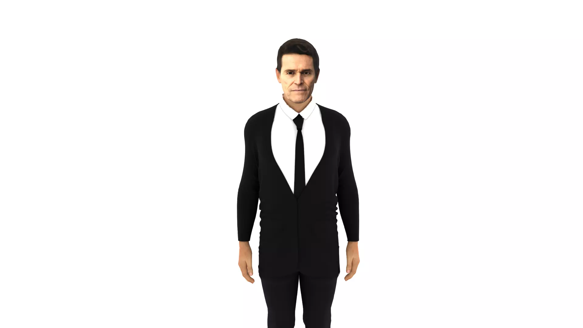 Willem Dafoe Low-poly 3D model_0