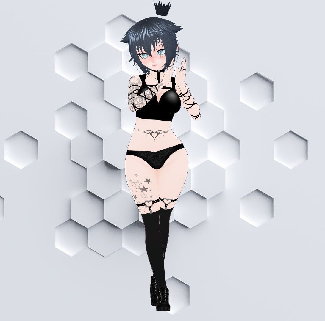 Lulu Custom Vtuber Model  3D model_4