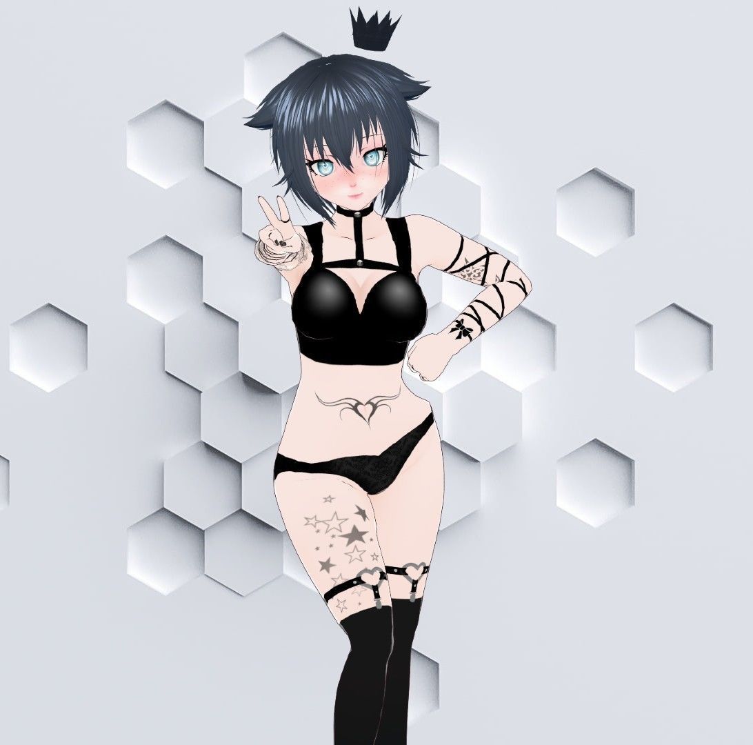 Lulu Custom Vtuber Model  3D model_5