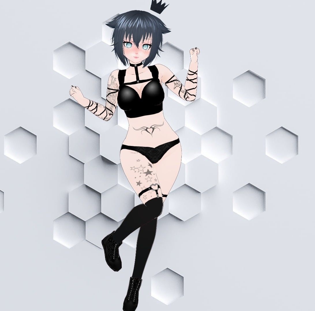 Lulu Custom Vtuber Model  3D model_3