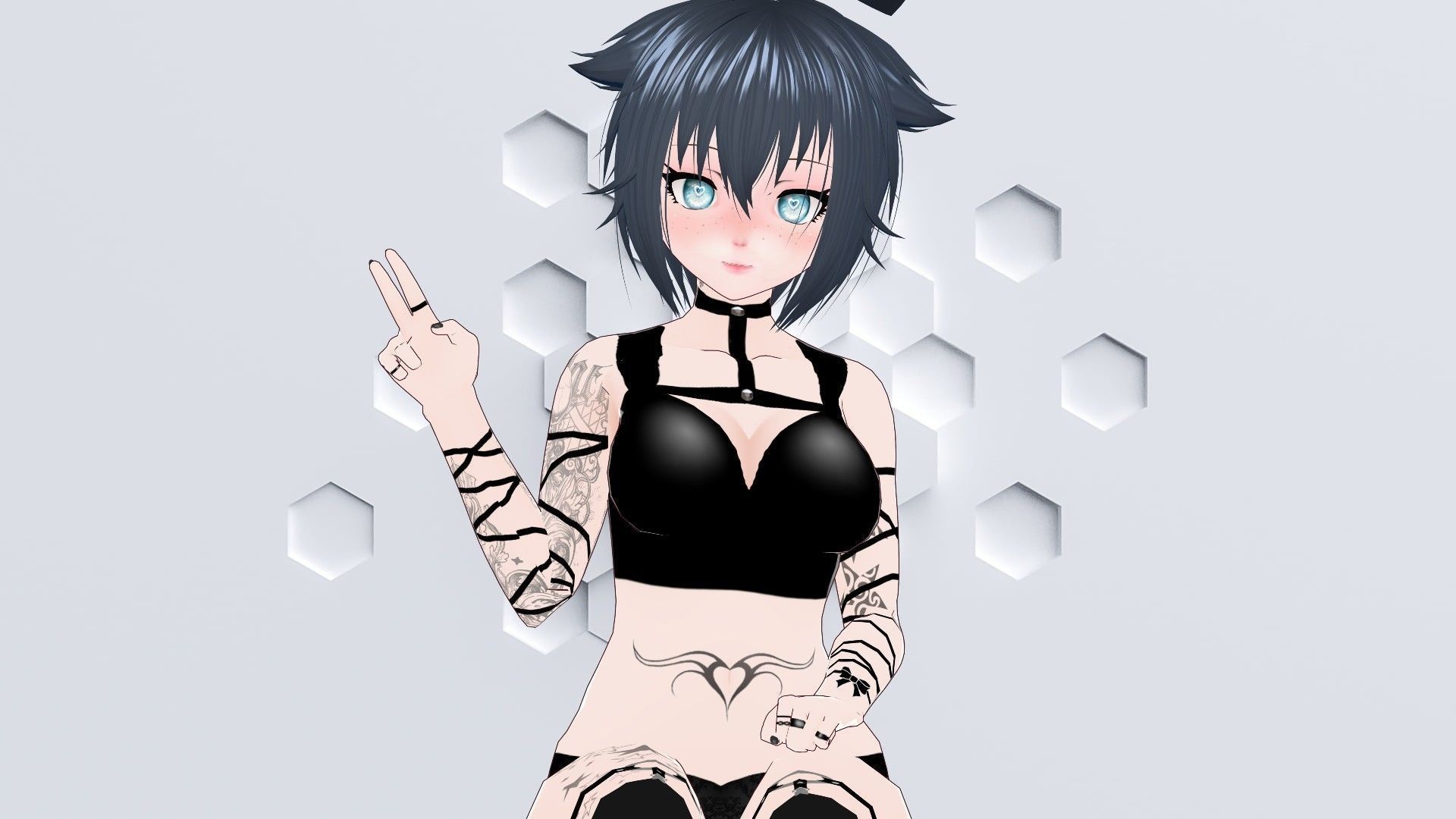 Lulu Custom Vtuber Model  3D model_2
