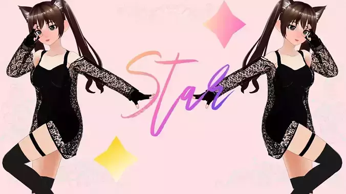 Star Custom Vtuber Model