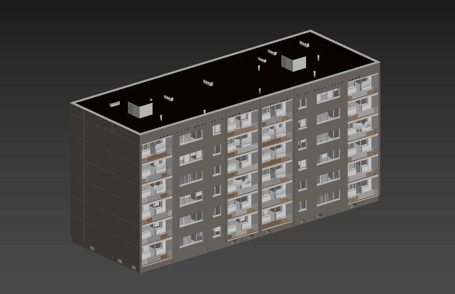 PRE-FABRICATED CONCRETE PANEL RESIDENTIAL BUILDINGS ASSET 3D model_23