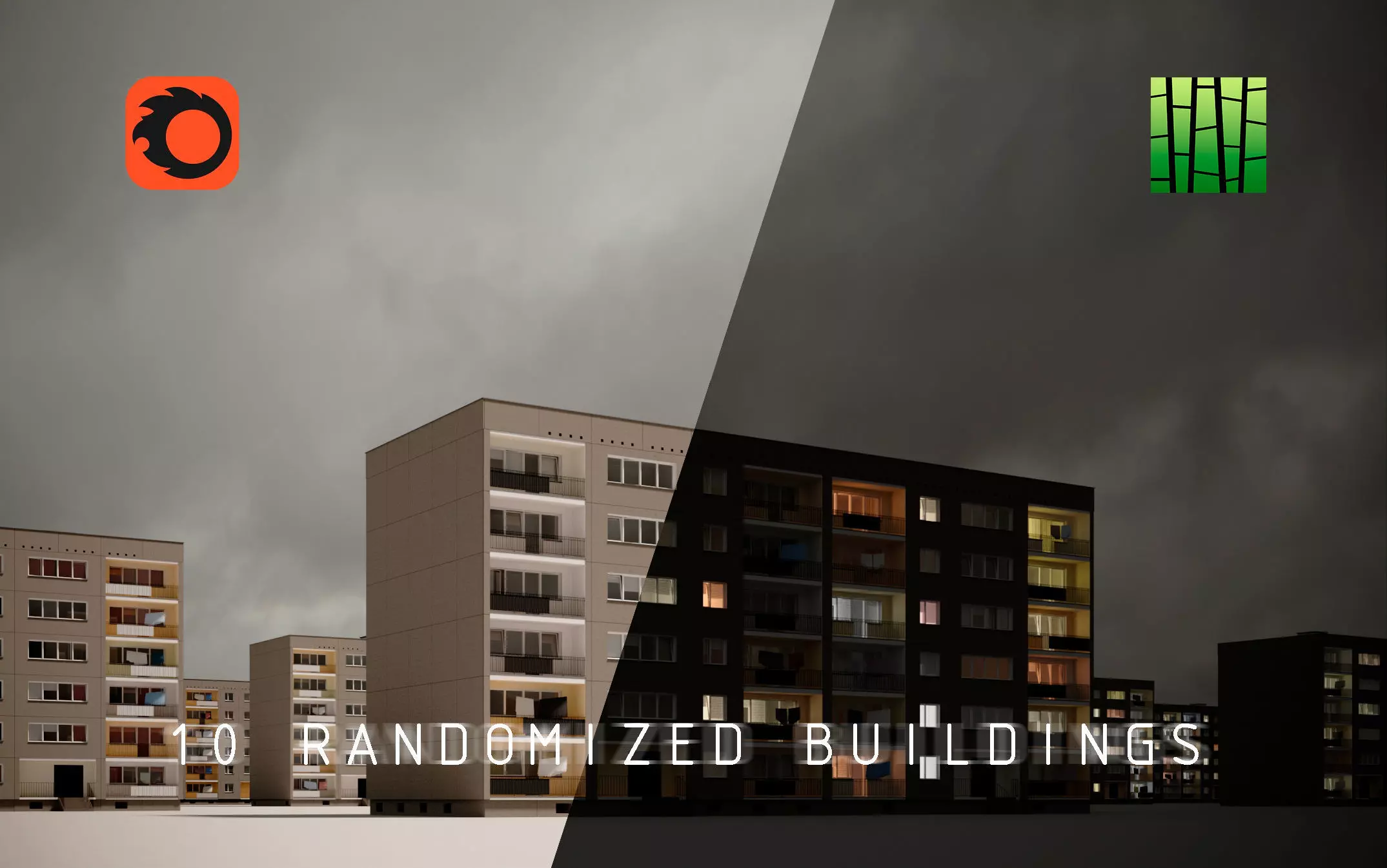 PRE-FABRICATED CONCRETE PANEL RESIDENTIAL BUILDINGS ASSET 3D model_0