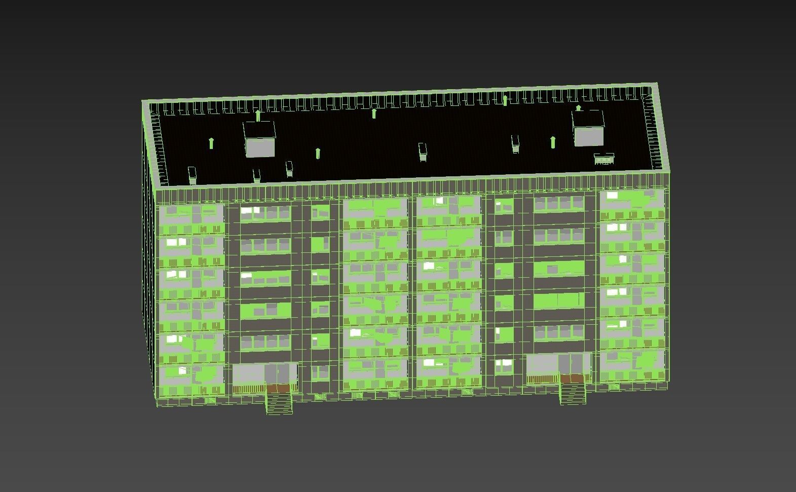 PRE-FABRICATED CONCRETE PANEL RESIDENTIAL BUILDINGS ASSET 3D model_20