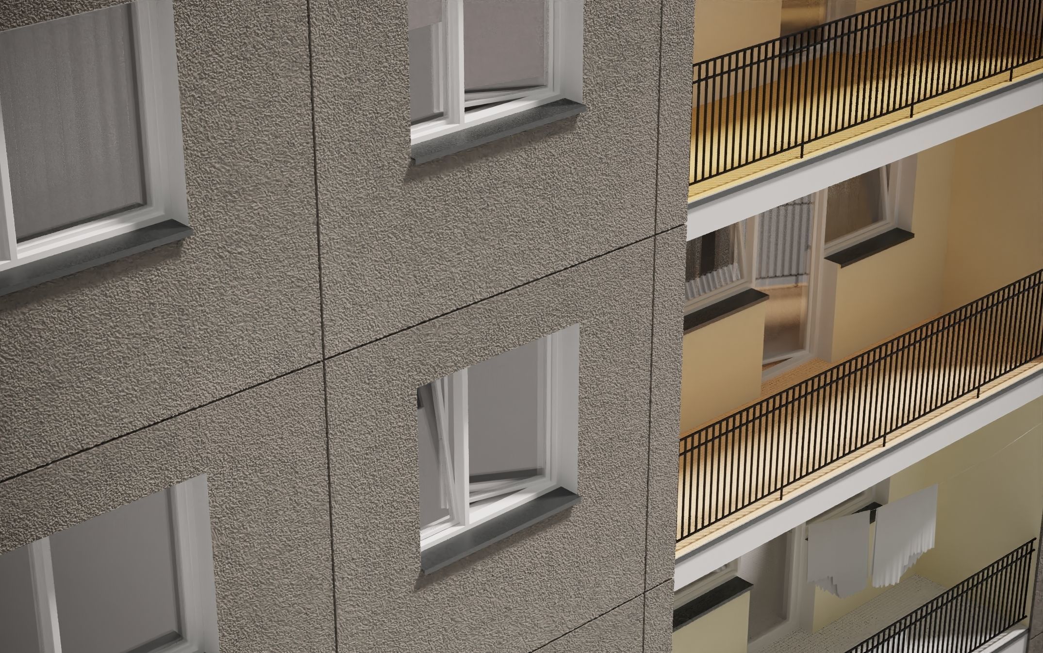 PRE-FABRICATED CONCRETE PANEL RESIDENTIAL BUILDINGS ASSET 3D model_14