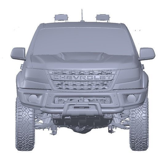 Chevrolet Colorado 4WD 2021 complete 3d scan model 3D model 3D model