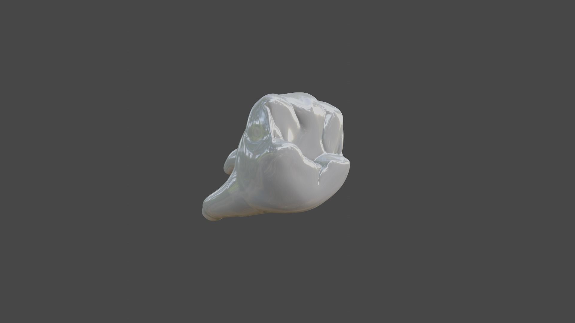 Maxillary first  molar human tooth 3D model_2