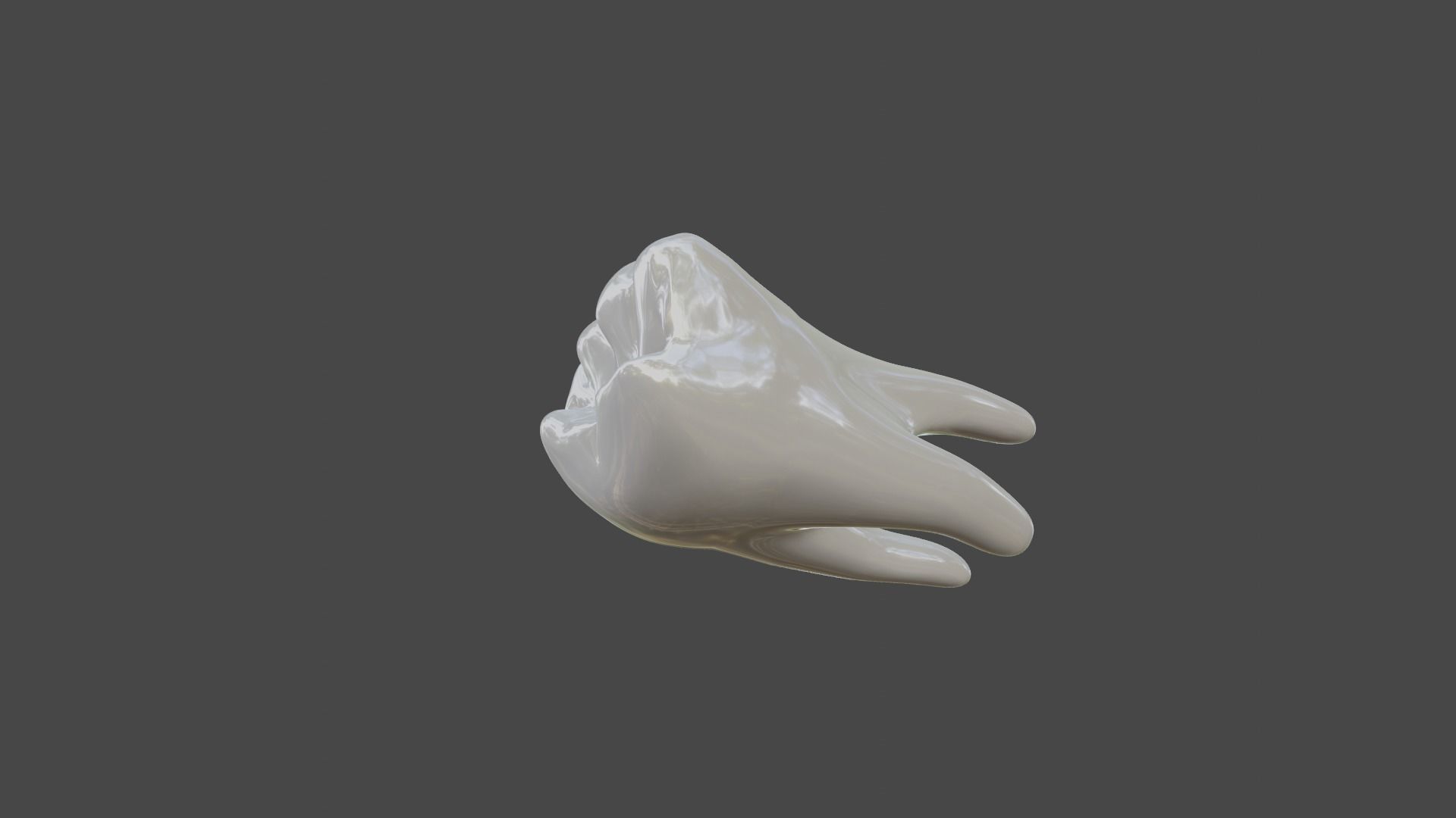 Maxillary first  molar human tooth 3D model_5