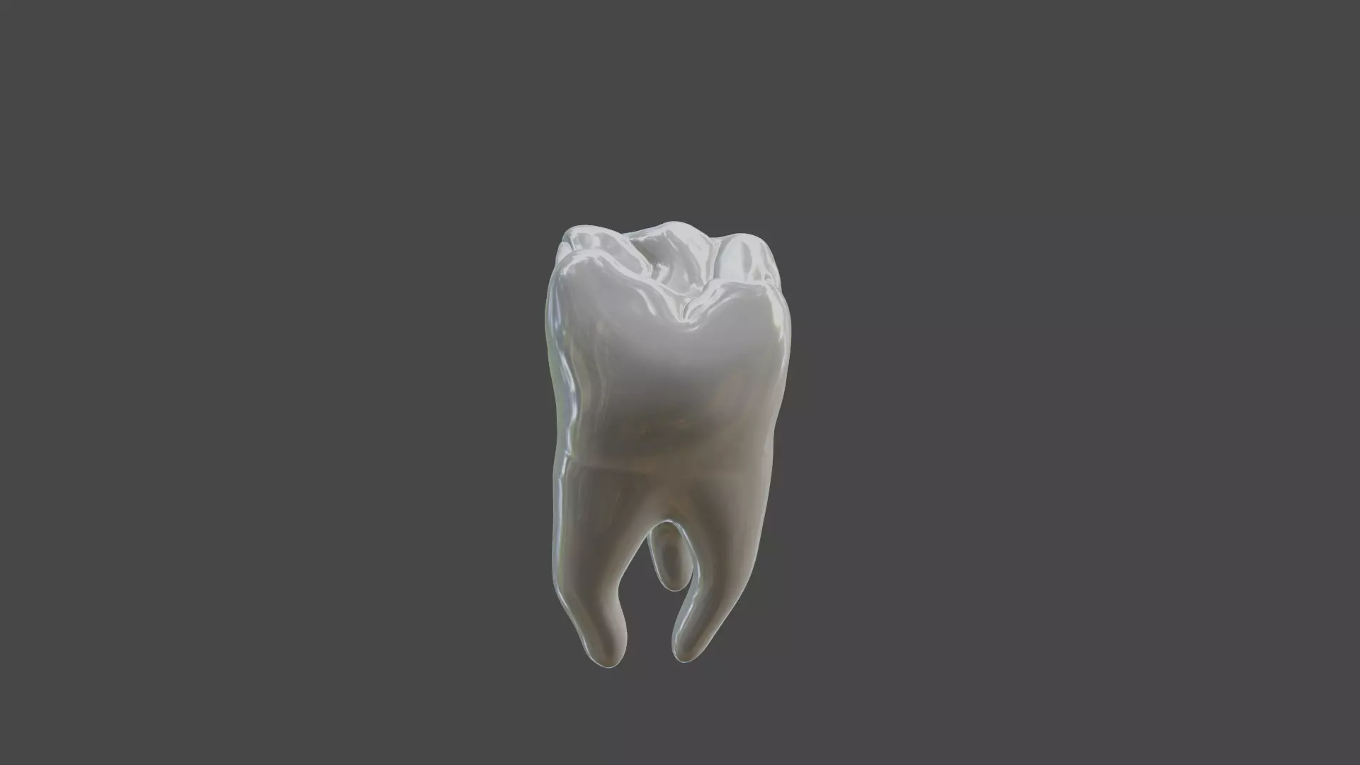 Maxillary first  molar human tooth 3D model_0