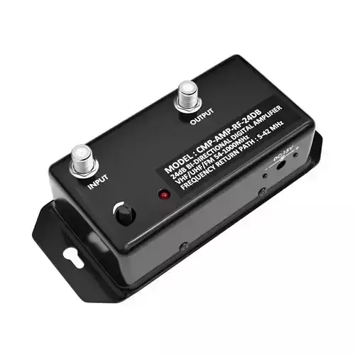 Distribution Coaxial Amplifier Low-poly 3D model