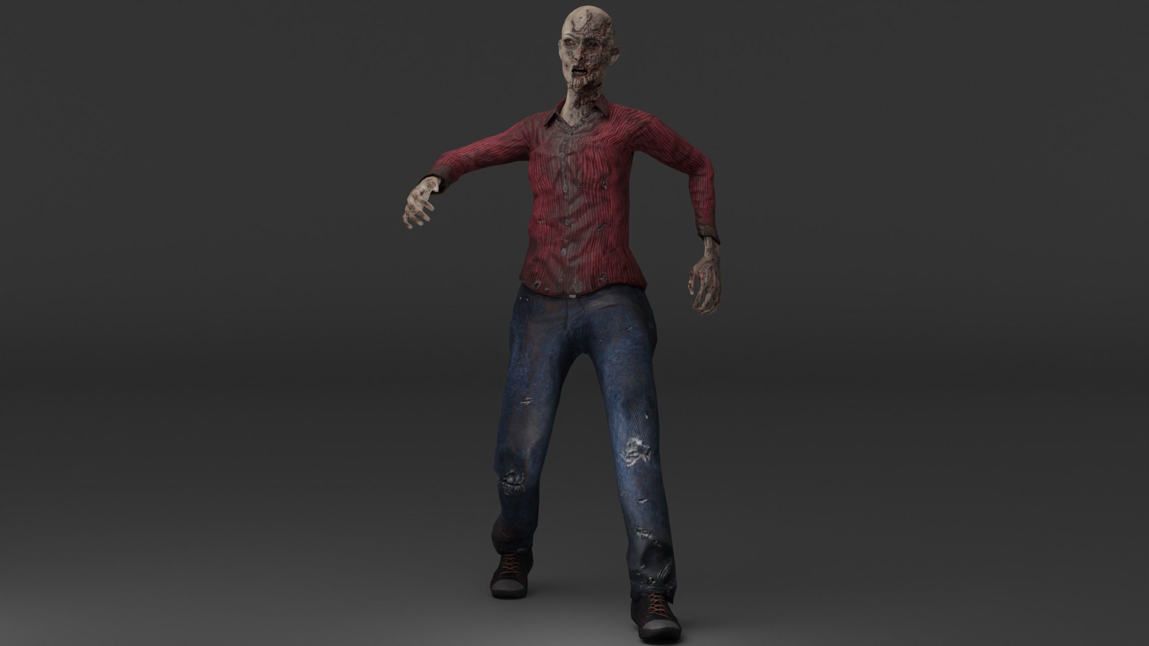 Zombies zombie 3D model_3