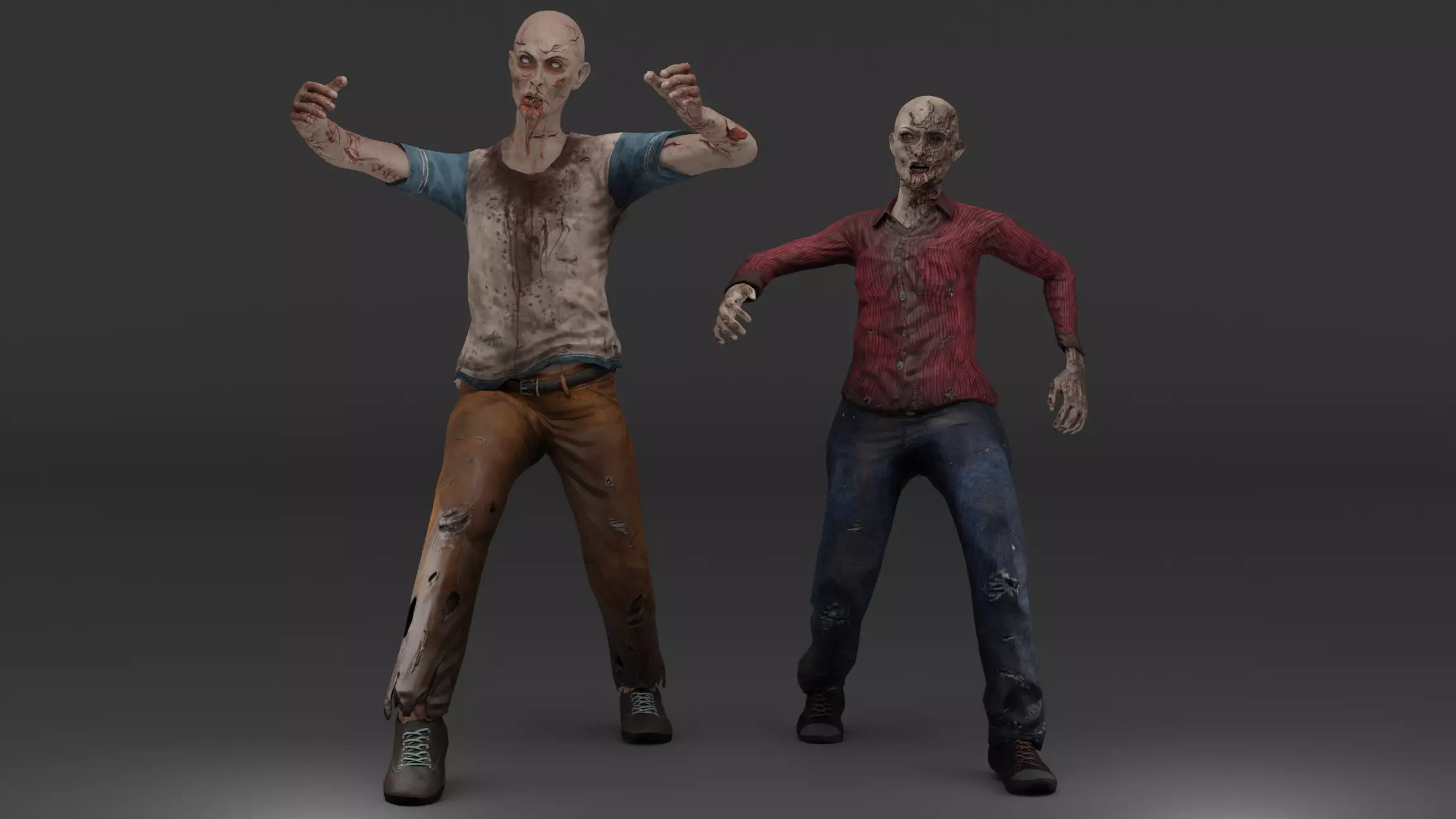 Zombies zombie 3D model_0