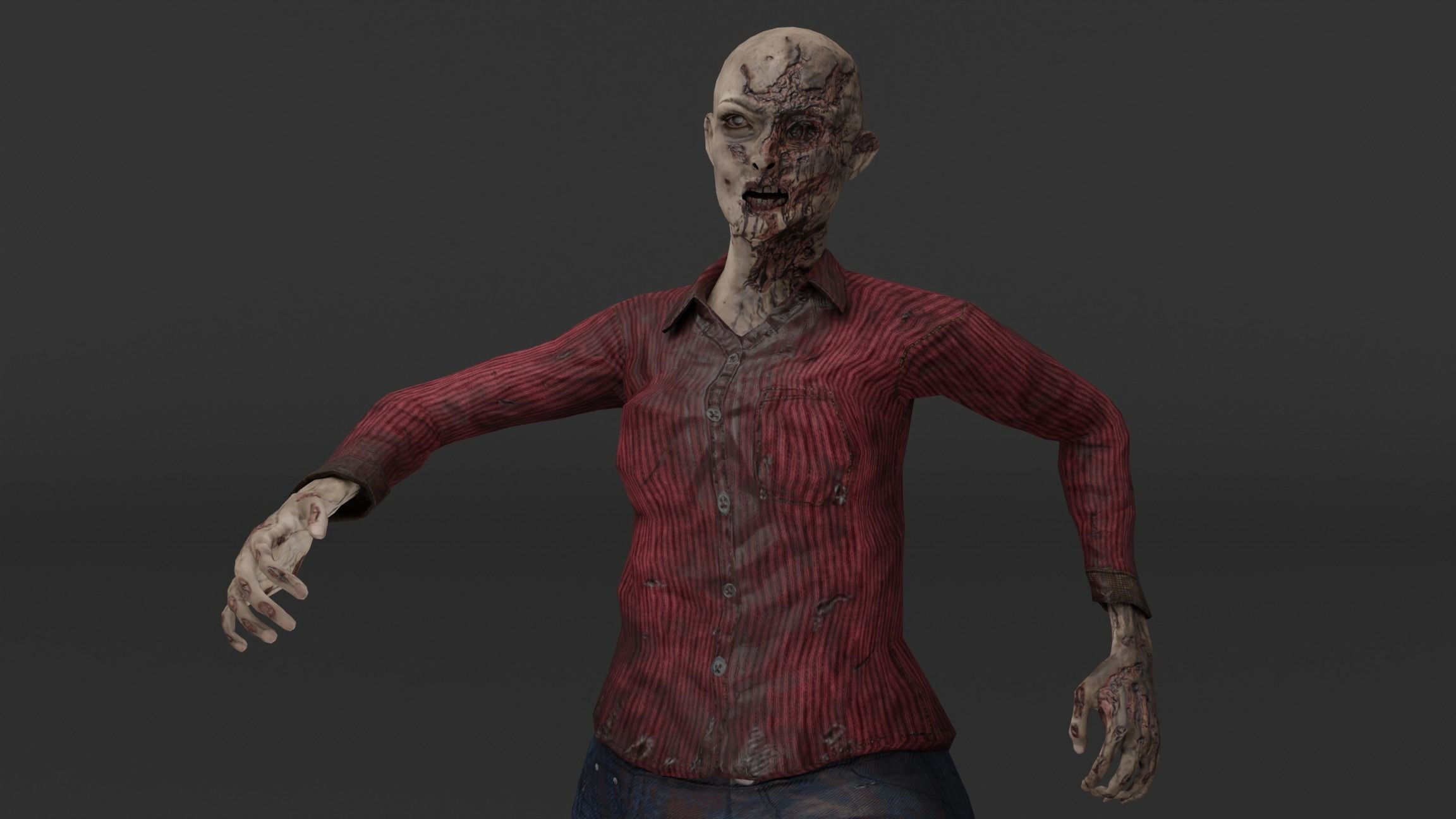 Zombies zombie 3D model_5