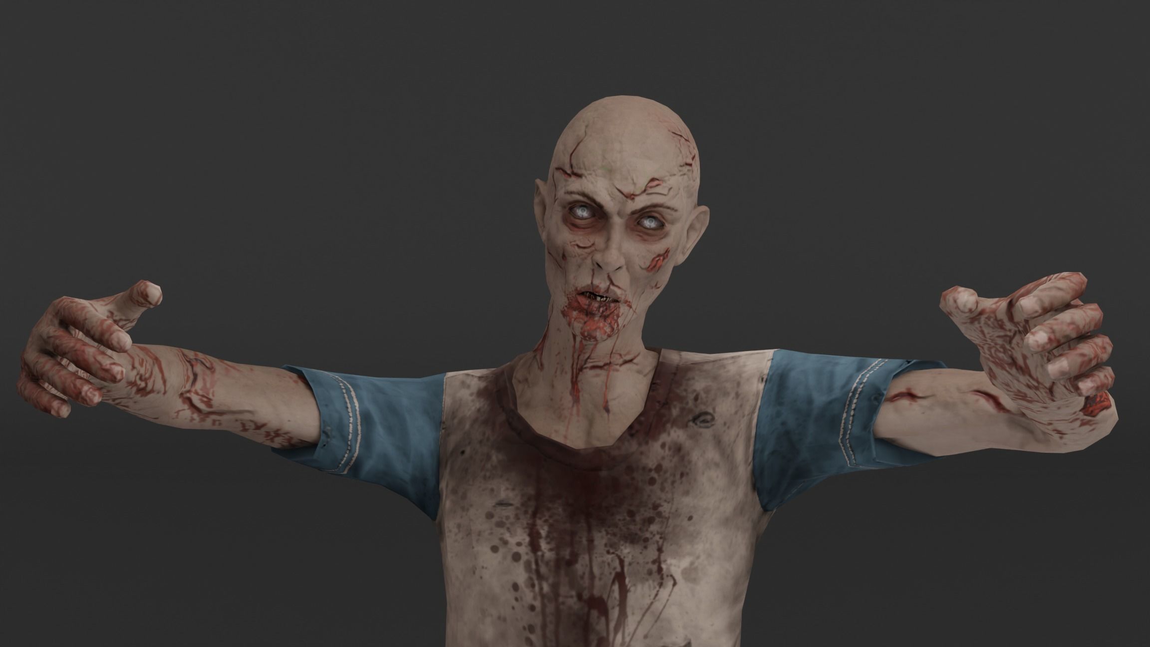 Zombies zombie 3D model_4