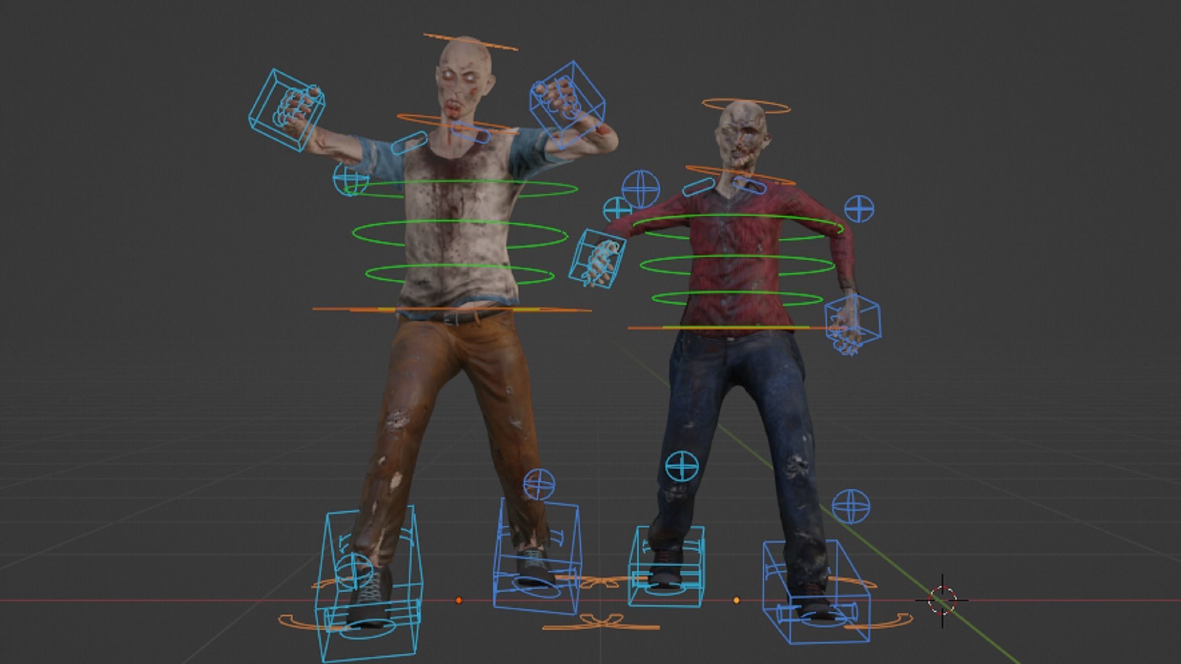 Zombies zombie 3D model_7