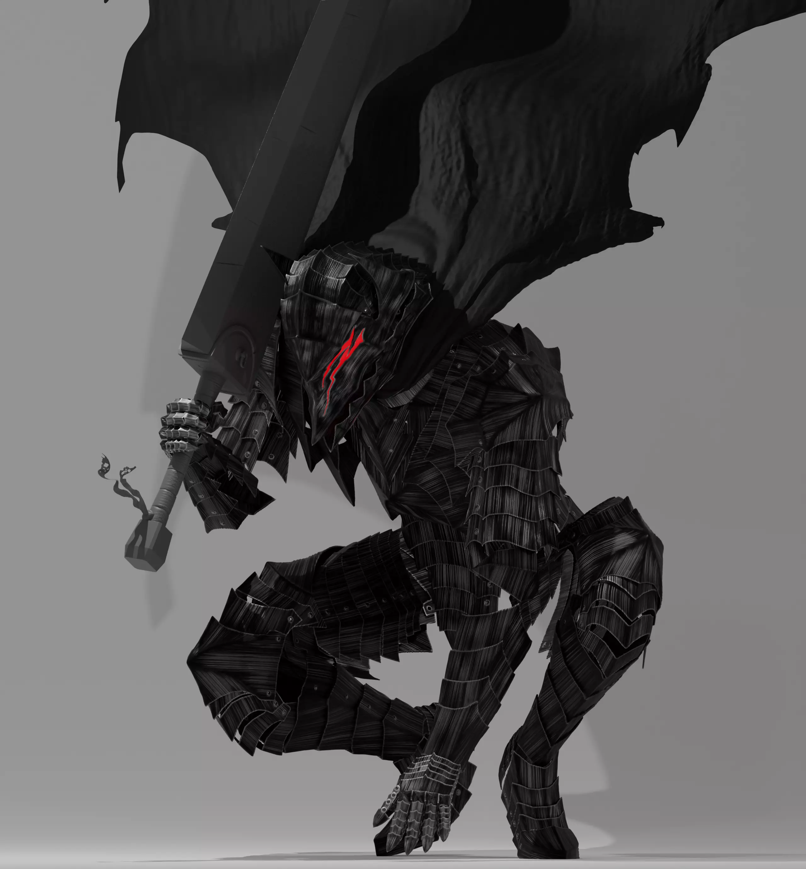 Guts Berserker Armor Manga Accurate model 3D print model_0