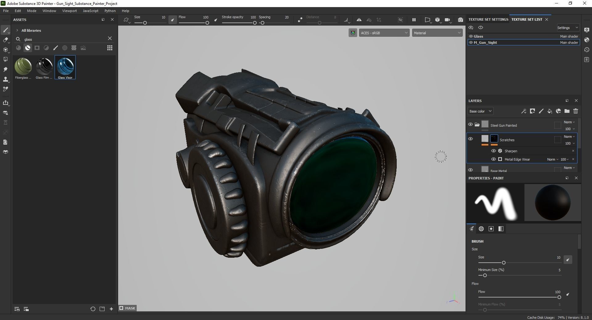 Gun Sight 3D model_2