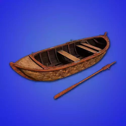 Old Boat - PBR GameReady Low-poly 3D model