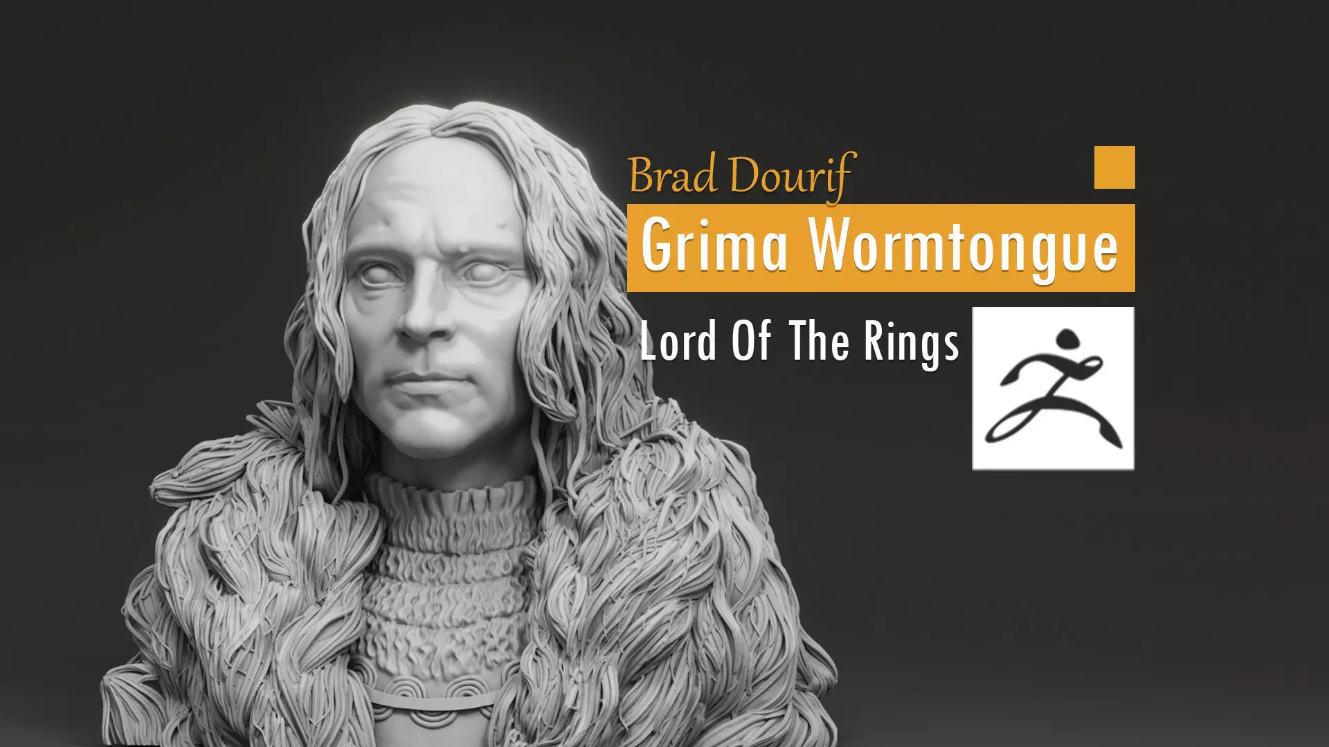 Brad Dourif - Grima Wormtongue - The Lord Of The Rings 3D print model_0