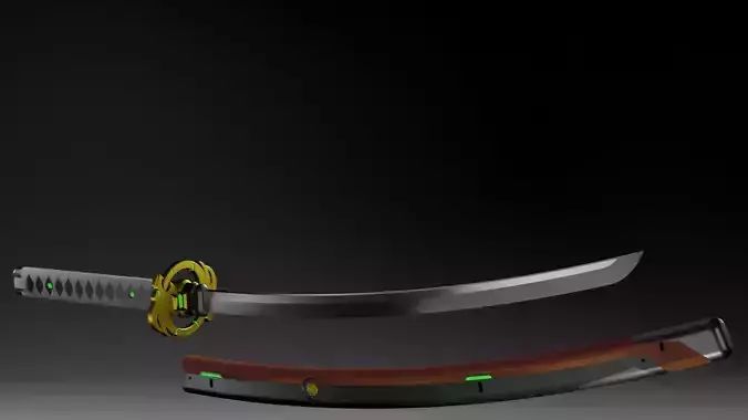 Bushi Genji Samurai Sword from Overwatch Anniversary Event