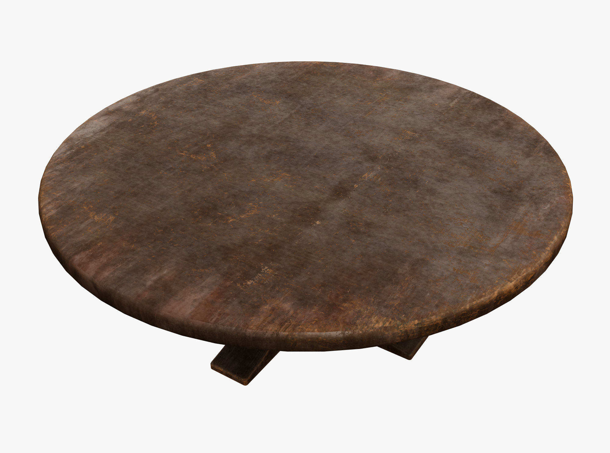 Medieval Table Low-poly 3D model_2