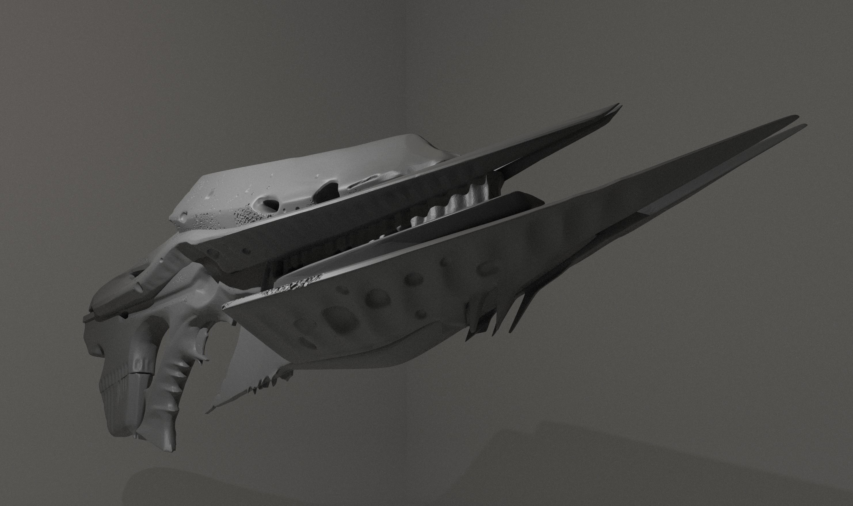 Necrochasm High Detail Life Size 3D Model From Destiny 3D print model_3