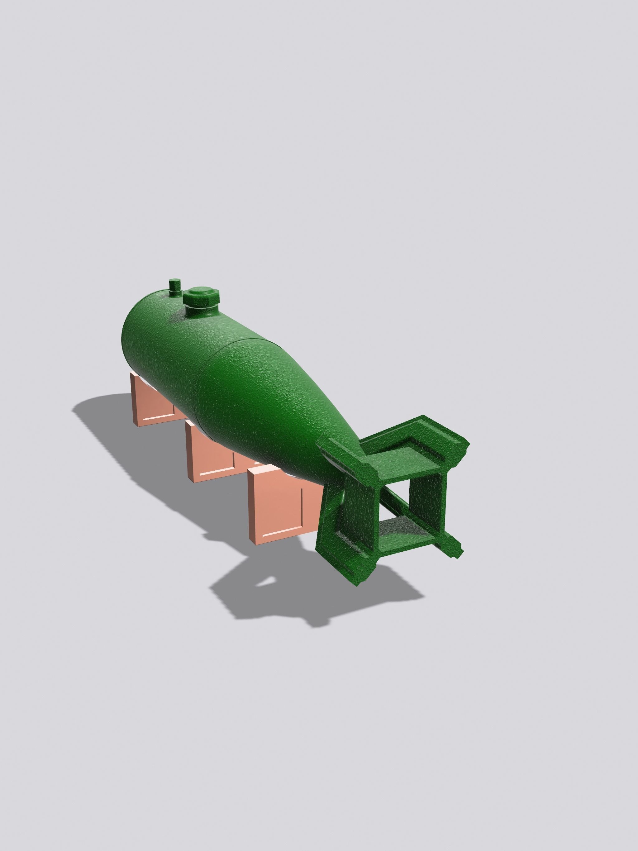 Rat Rod Hot Rod Fuel Tank WW1 WW2 plane inspired 3D print model_1