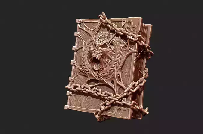 Necronomicon  Book of Evil   sculpture 3D print model