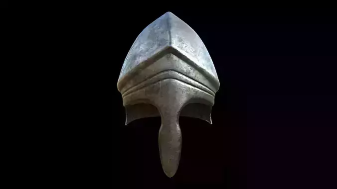Medieval knight helmet warrior 3D model
