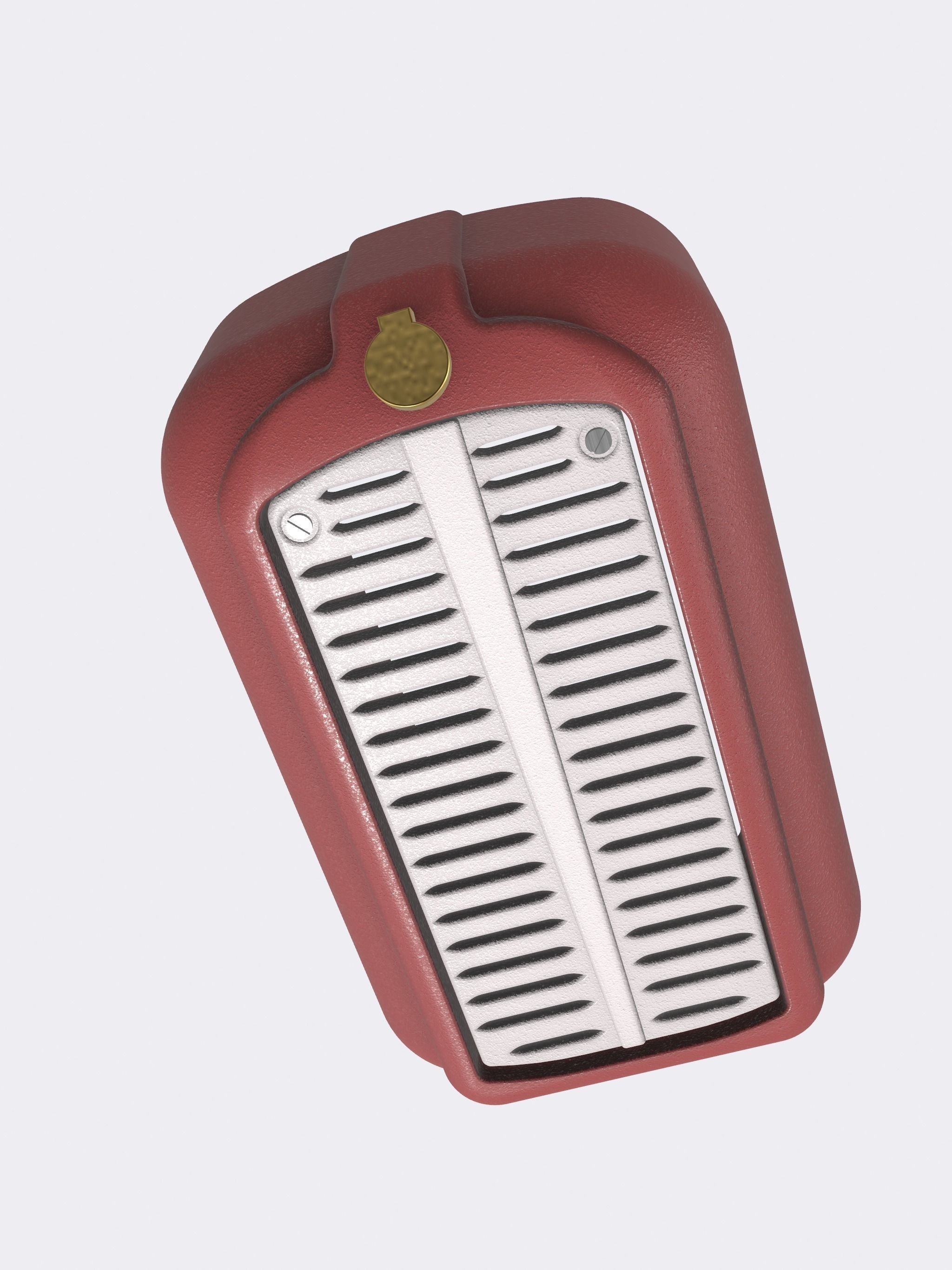 Rat Rod Tractor grille and shell Hot Rod 3D print model_1