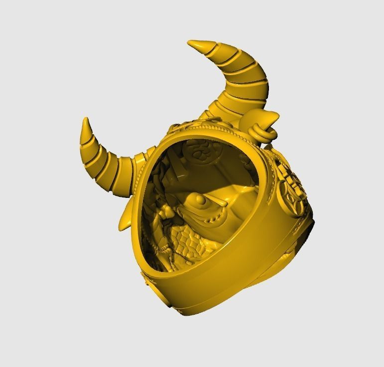 ring Buffalo style 3D print model_4